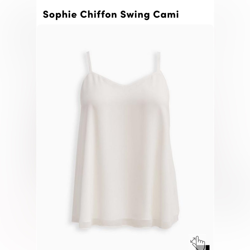 Torrid Sophie White Camisole Tank Top Size 1 (1XL)